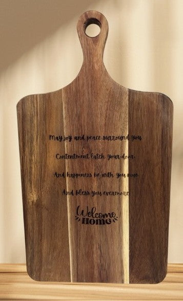 Welcome Home Cutting Board