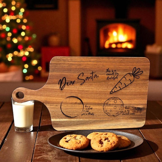 Santa's Snacks Cutting Board