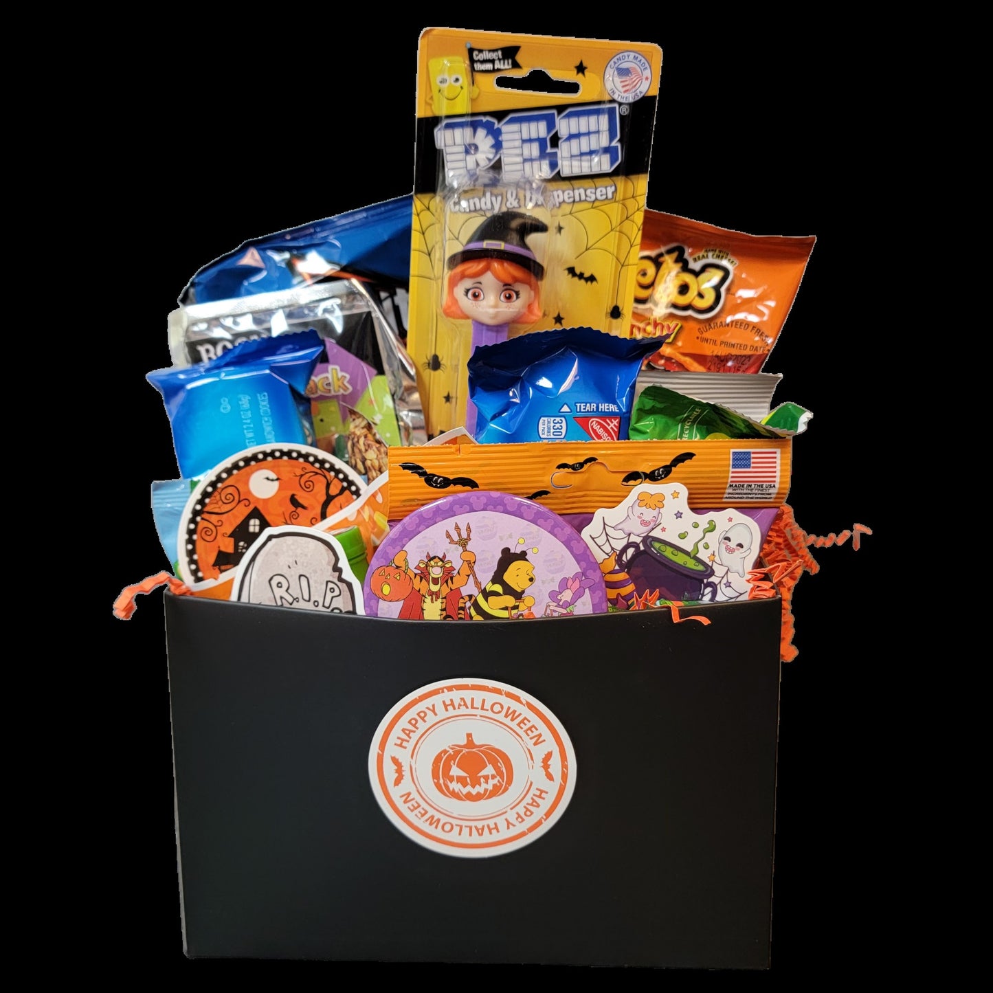 Happy Halloween Snack Box With Snap Up Halloween Mickey Tote