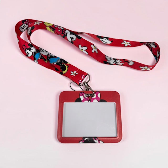 Minnie Mouse Lanyard and Badge Holder