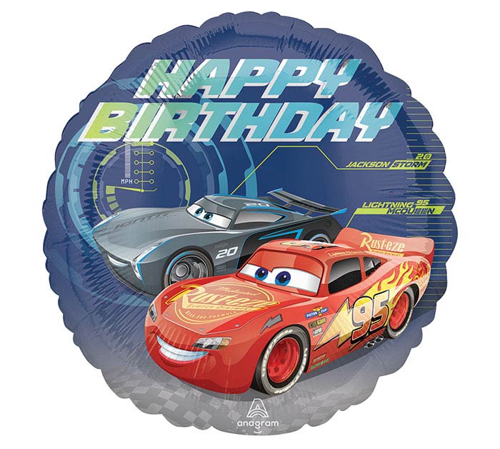 Pixar Cars Happy Birthday Balloon - New Addition