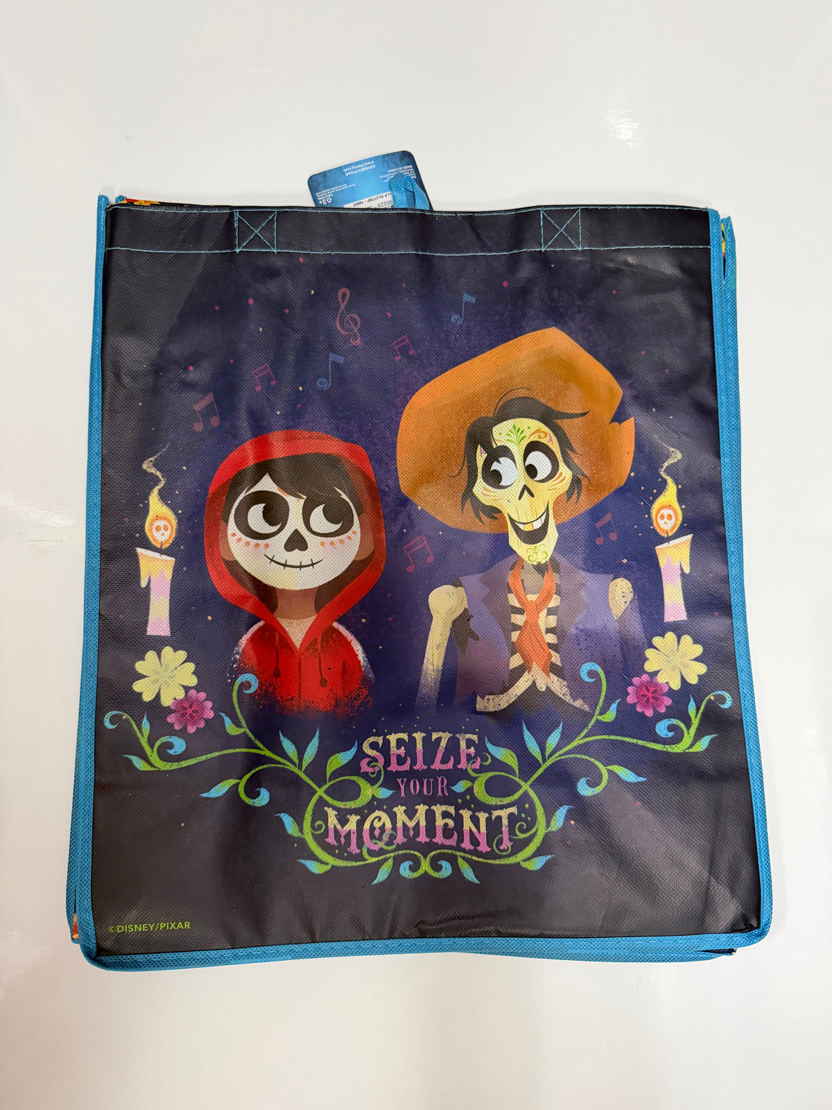 Disney Pixar Coco "Seize Your Moment" Reusable Tote Bag